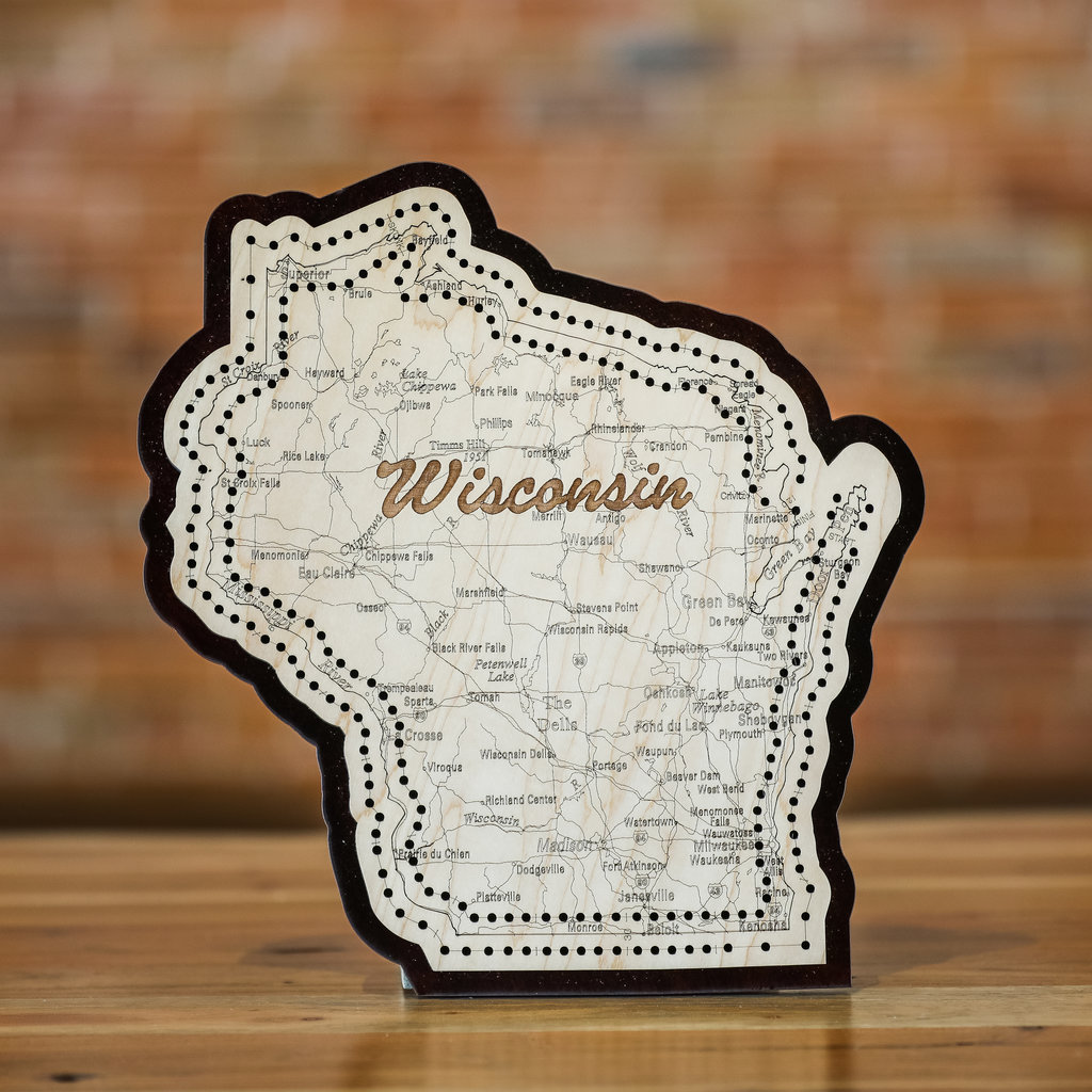 Volume One Cribbage Board - Wisconsin