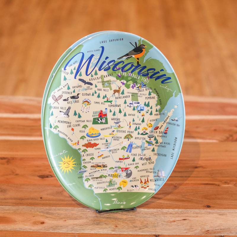 Volume One Melamine Platter - Whimsical Wisconsin