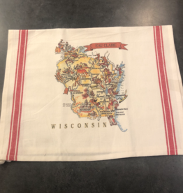 Volume One Vintage Wisconsin Kitchen Towel - Eau Claire