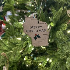 Cari Raynae WI State Shaped Ornament