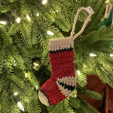 Karen Rask Crochet Ornament - Stocking (Assorted)