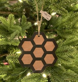 Tree Hopper Toys Ornament - Wood Honeycomb