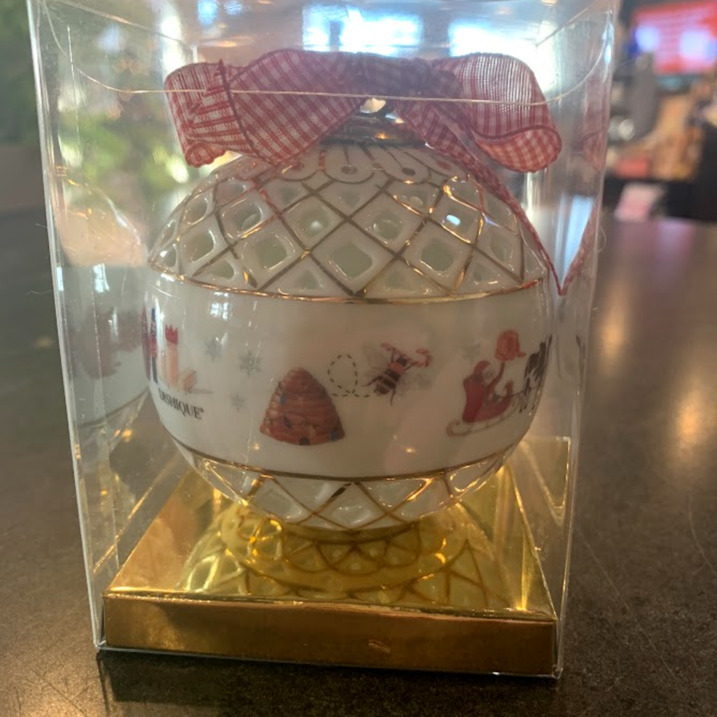 dishique Ornament - Eau Claire Christmas Lattice (Boxed)