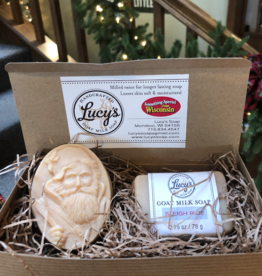 Lucy's Goat Milk Soap Lucy's Goat Milk Soap - Father Christmas & Handbar Boxed Set