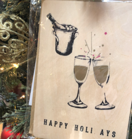 Volume One Wood Card - Holiday Cheers