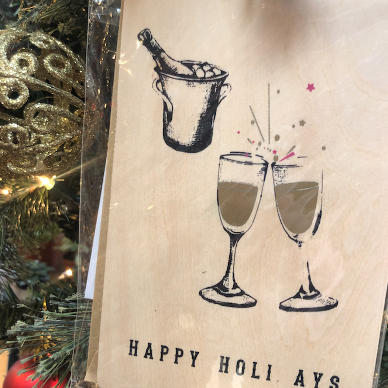 Volume One Wood Card - Holiday Cheers