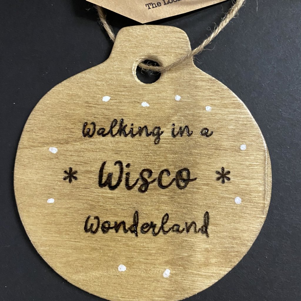 Wisco Cheer Wisco Cheer Ornament - Round Wonderland