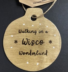 Wisco Cheer Wisco Cheer Ornament - Round Wonderland