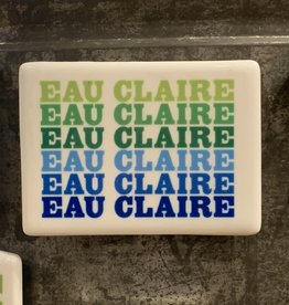 Rock Scissor Paper Magnet - Eau Claire (Blue & Green)