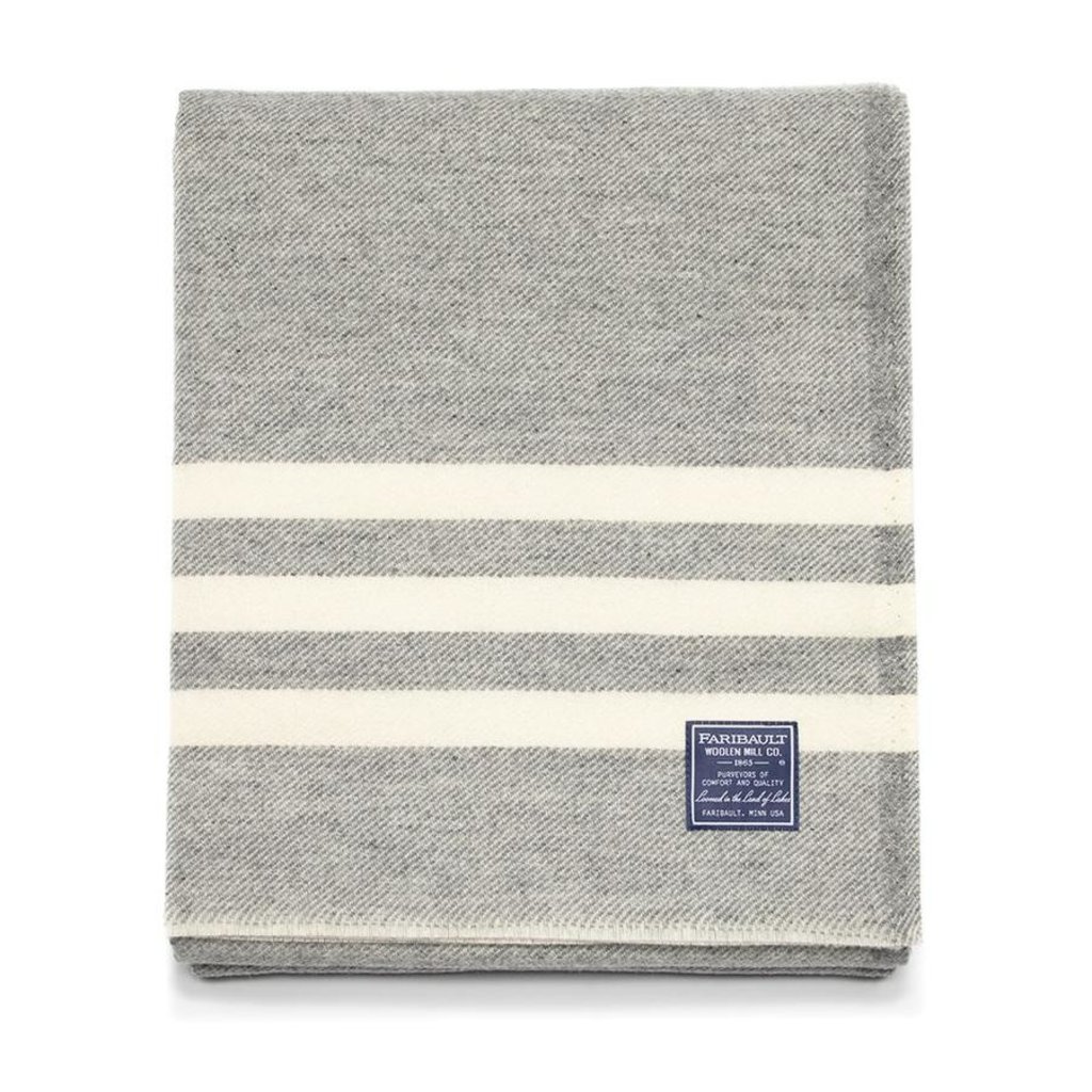 Faribault Mills Wool Throw - Trapper
