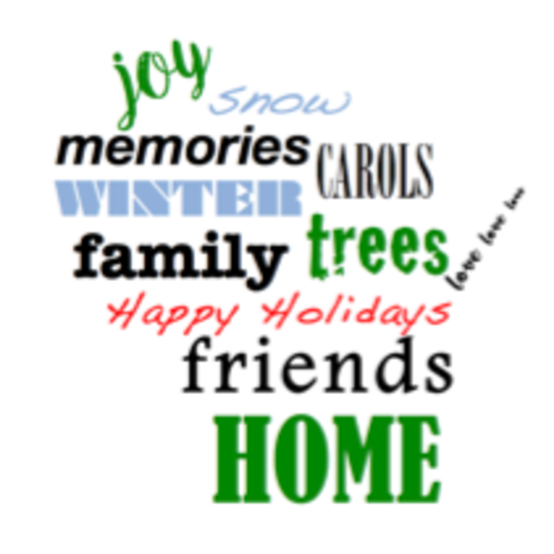 Wisco Cheer Wisco Cheer Holiday Card - Holiday Word Cloud