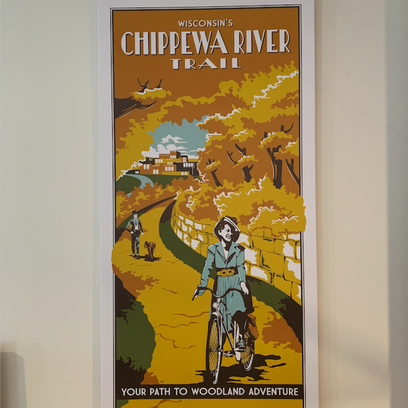 Volume One Vintage Tourism Poster - Chippewa River Trail