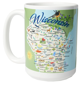Volume One Ceramic Mug - Whimsical Wisconsin