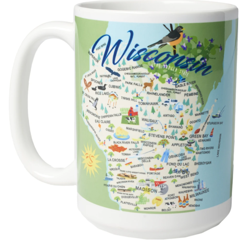 Volume One Ceramic Mug - Whimsical Wisconsin