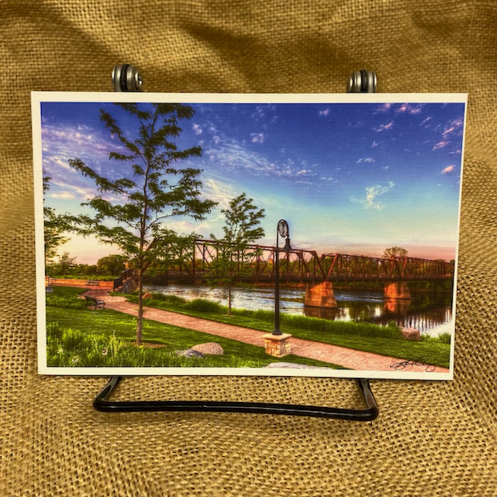 Lloyd Fleig Postcard - Phoenix Park Bridge