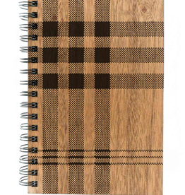 Woodchuck Wood Plaid Spiral Journal