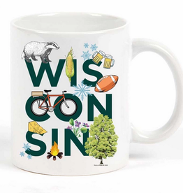 Potluck Press Wisconsin Peek-A-Boo Mug