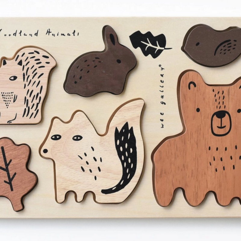 Volume One Wood Tray Puzzle - Woodland Animals