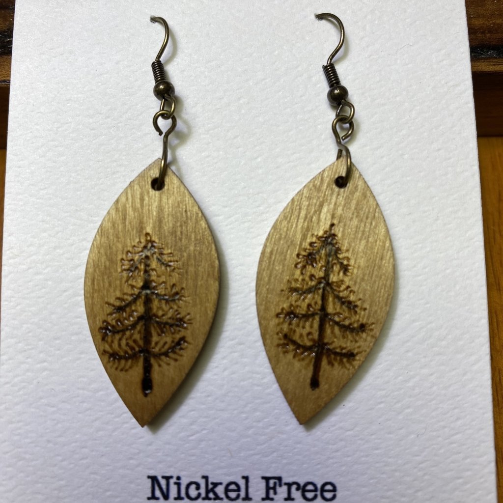 Wisco Cheer Wood Earring Pine