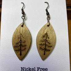 Wisco Cheer Wood Earring Pine