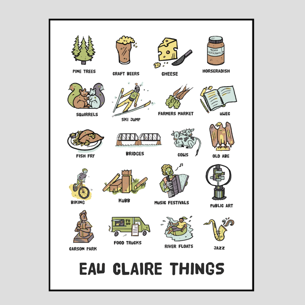 Volume One Eau Claire Things Poster Print (18x24)