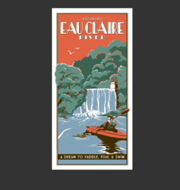 Volume One Vintage Tourism Poster - Eau Claire River