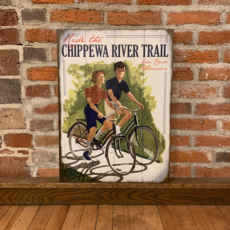 Volume One Wood Sign - Ride the Chippewa River Trail (17x23)