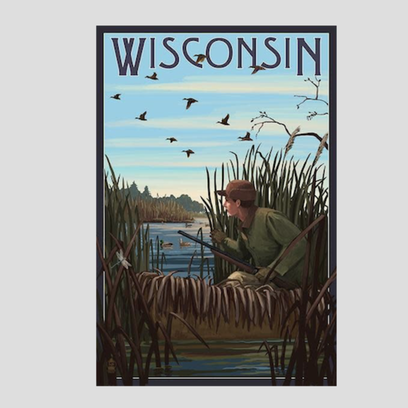 Volume One Wisconsin Hunter & Lake Print (12x18)