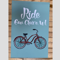 Volume One Ride Eau Claire Bike Print (16x24 Giclee)