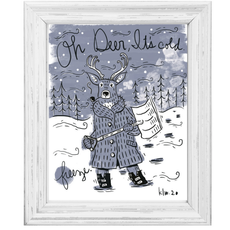 Oh Deer! It's Cold! Print (11x14)