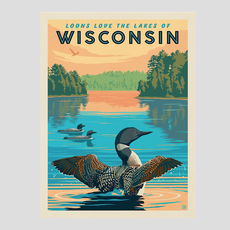 Anderson Design Group Wisconsin Loons Print