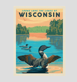 Wisconsin Loons Print