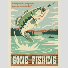 Gone Fishing Print - The Local Store