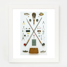 Field Guide Designs Fly Fisherman Art Print (11x14)