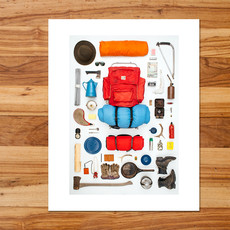 Adventures In Camping Art Print (11x14)