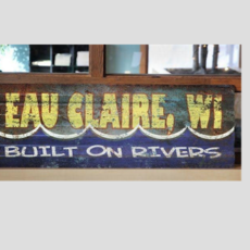 Volume One Built on Rivers - Corrugated Metal Sign