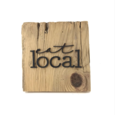 Makery Maven Co Eat Local Reclaimed Wood Wall Art