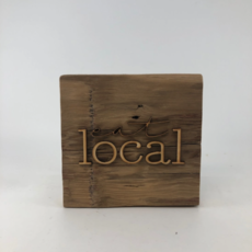 Makery Maven Co Eat Local Reclaimed Wood Wall Art