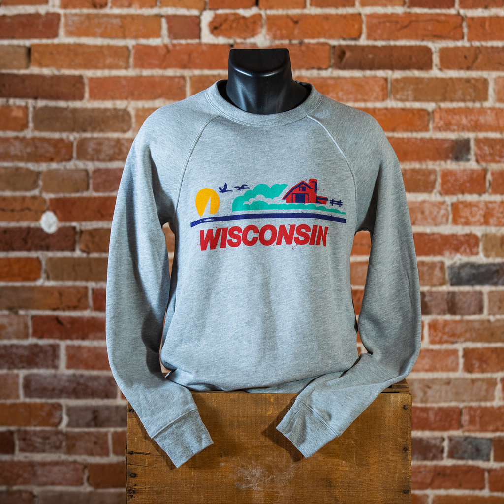 Volume One Crewneck - Wisconsin License Plate