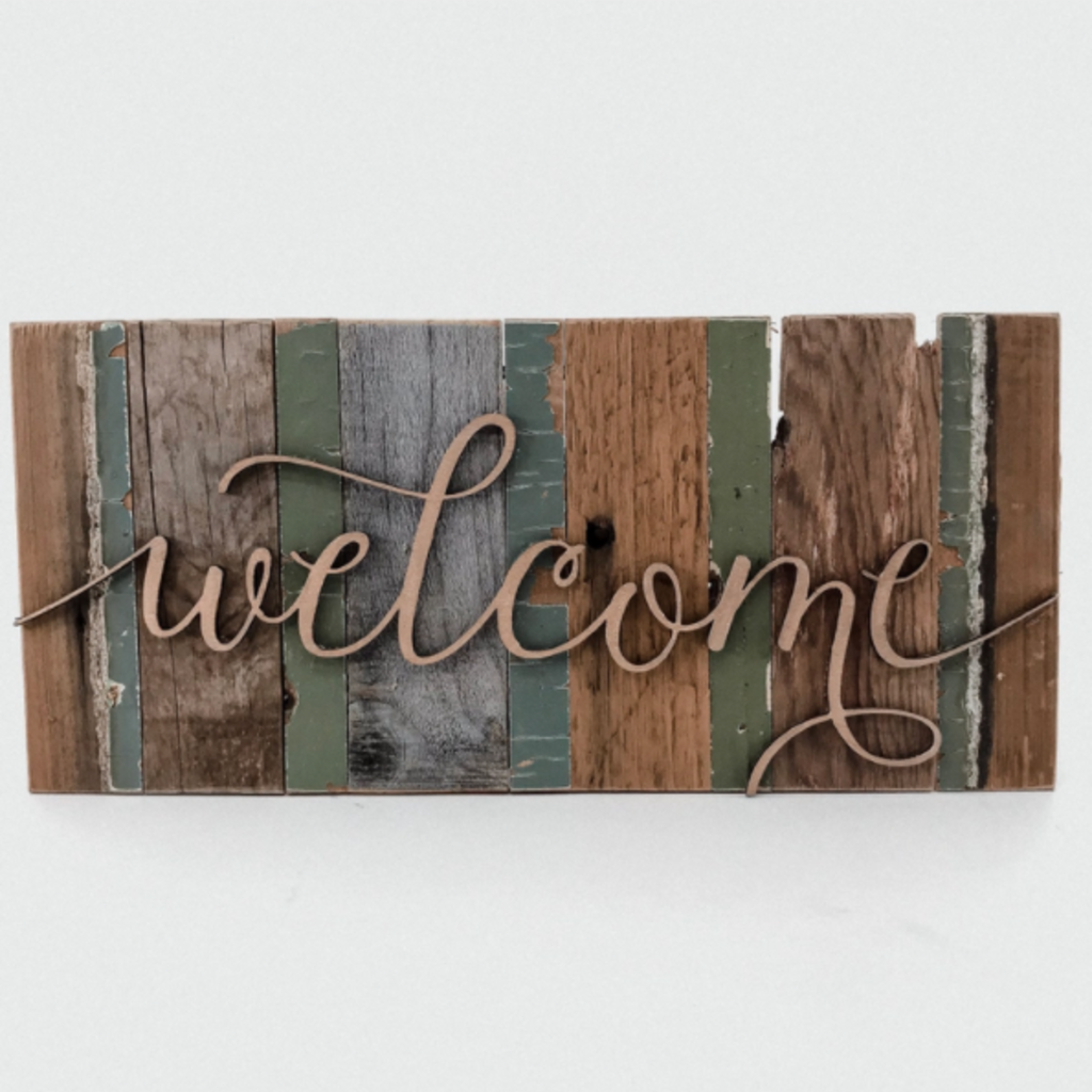 Script Welcome Wall Art