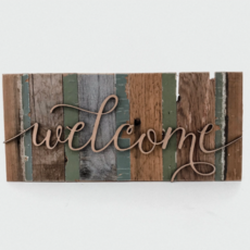 Script Welcome Wall Art