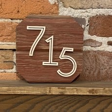 715 Area Code Reclaimed Wood Wall Art