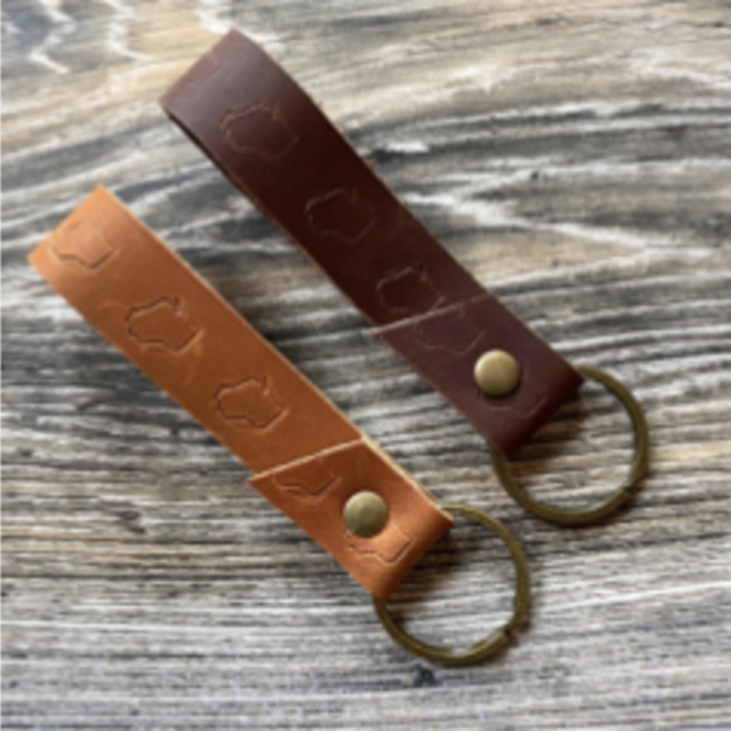 Wisconsin Leather Key Fob