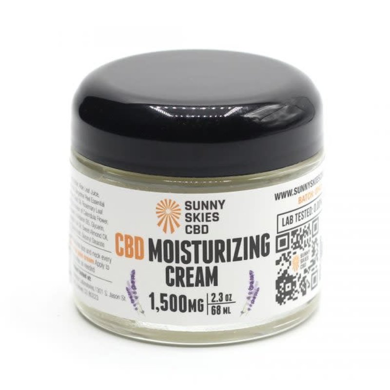 Sunny Skies CBD CBD Moisturizing Cream (2.3oz) - 1,500 mg