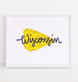 Sunny Day Designs Wisconsin Cheese Art Print (8x10)