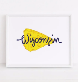 Wisconsin Cheese Art Print (8x10)