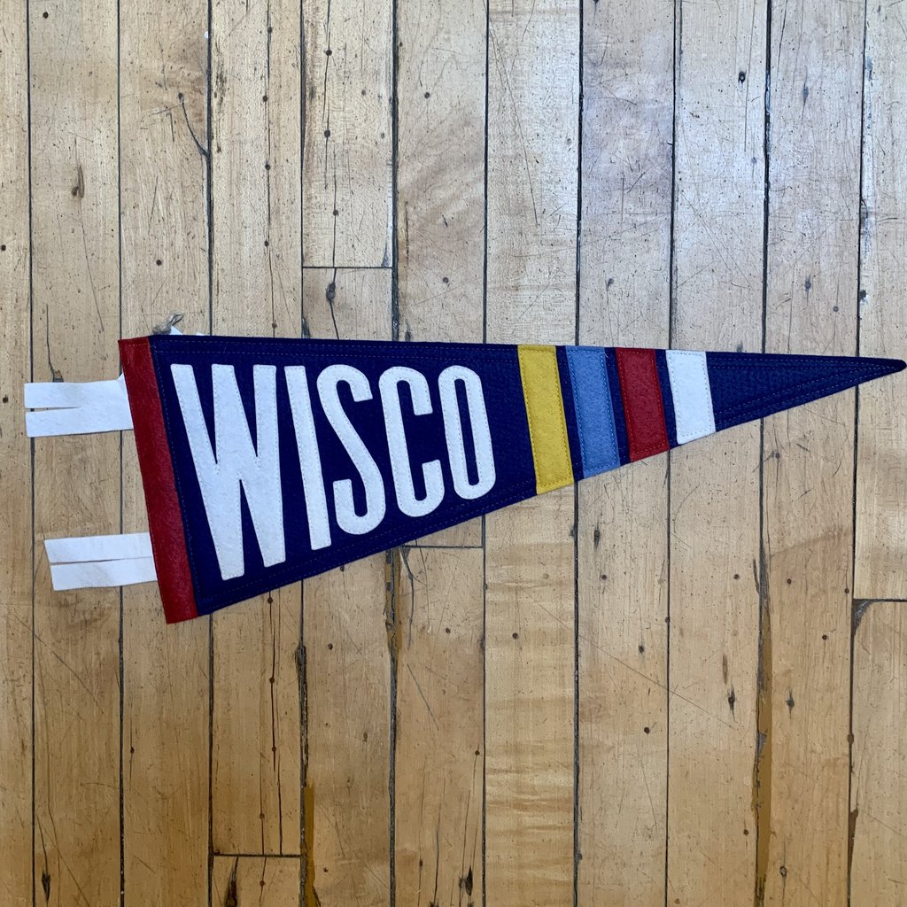 Yoho & Co. Designer Pennants Felt Pennant - Wisco (Flag)