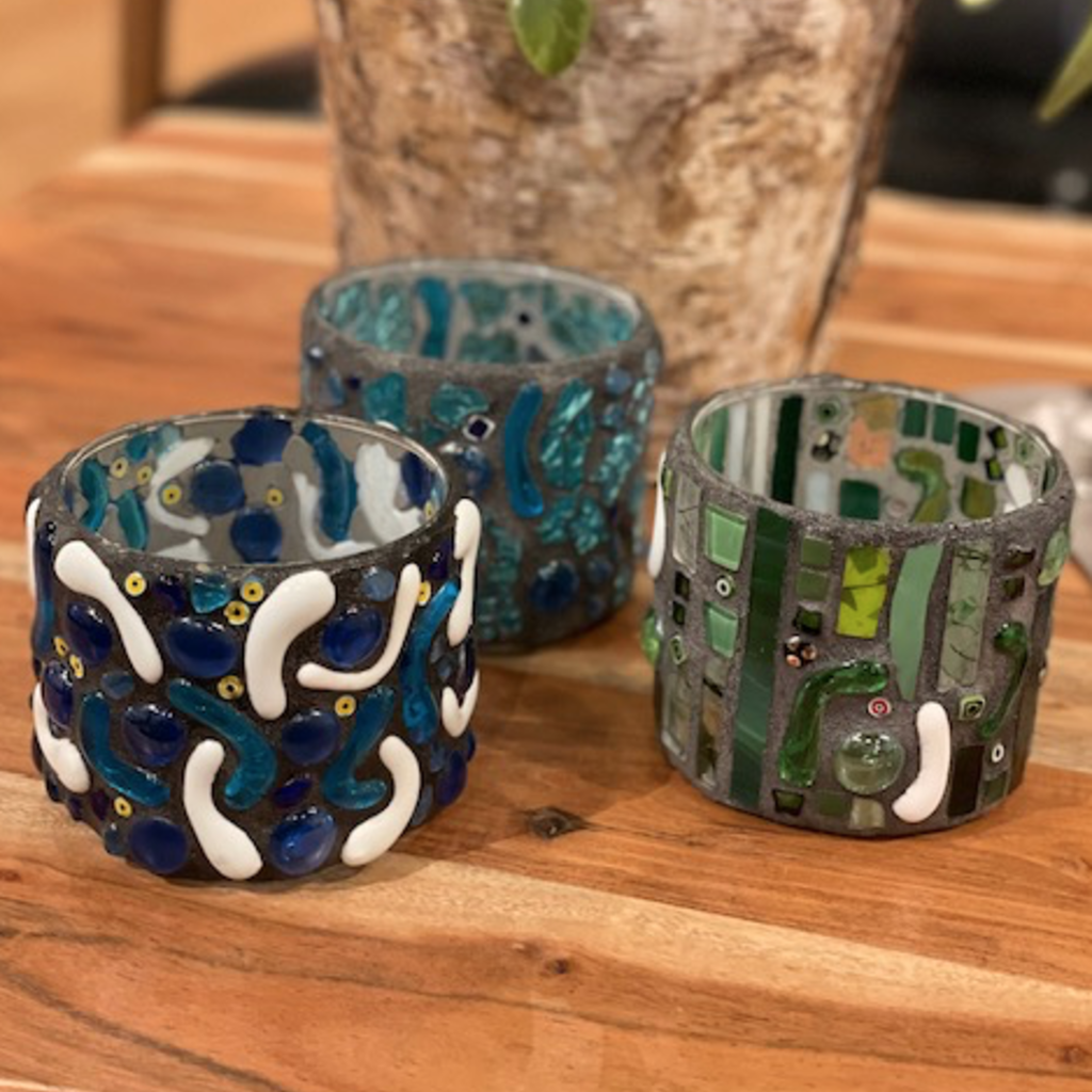 Clear River Crafts Mosaic Glass Cup (Assorted)