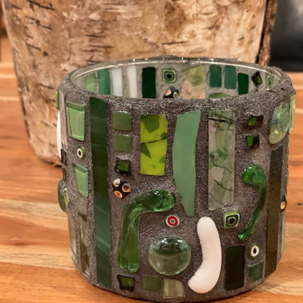 Clear River Crafts Mosaic Glass Cup (Assorted)