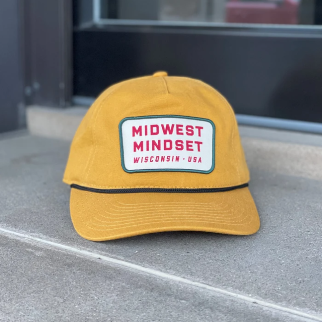 Giltee MKE Midwest Mindset Union Snapback Hat (Vintage Gold)